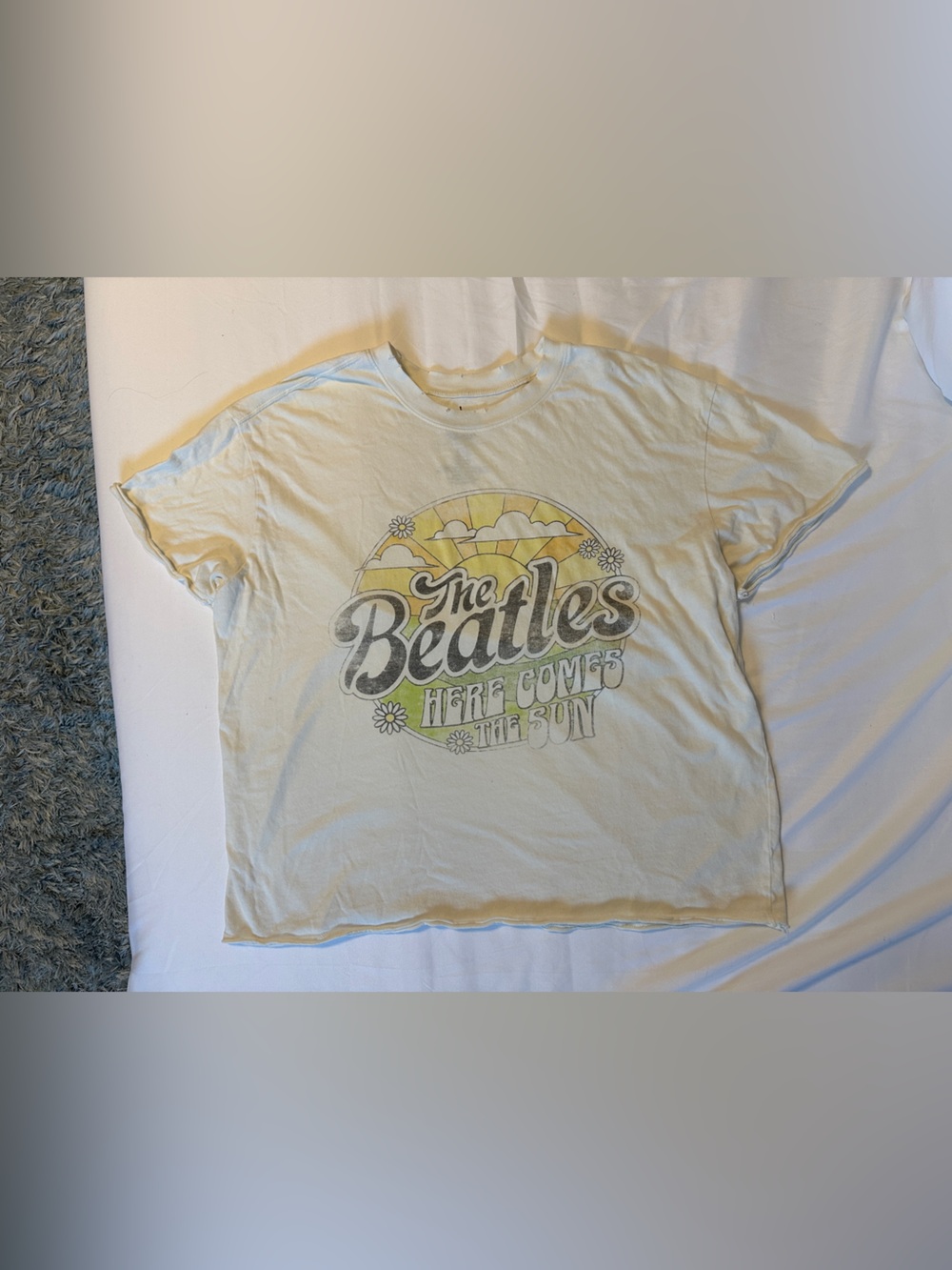 The Beatles 'Here Comes The Sun' Graphic Tee - Cream